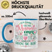 Uroma Tasse Geschenk Ur-Oma Geschenkidee Spruch Ich Habe 3 Titel Mama Oma Und Ur Oma Aber Ich Rocke Sie Alle Kaffee-Becher Blau Trendation