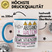 Gewichtheberin Tasse Geschenk Lustig Abstand Halten Hochleistungs-Gewichtheberin Mit Drang Zur Perfektion Bei Der Arbeit Blau Trendation