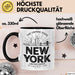 New York City USA Tasse Geschenk Lustige Geschenkidee Spruch Schwarz Trendation