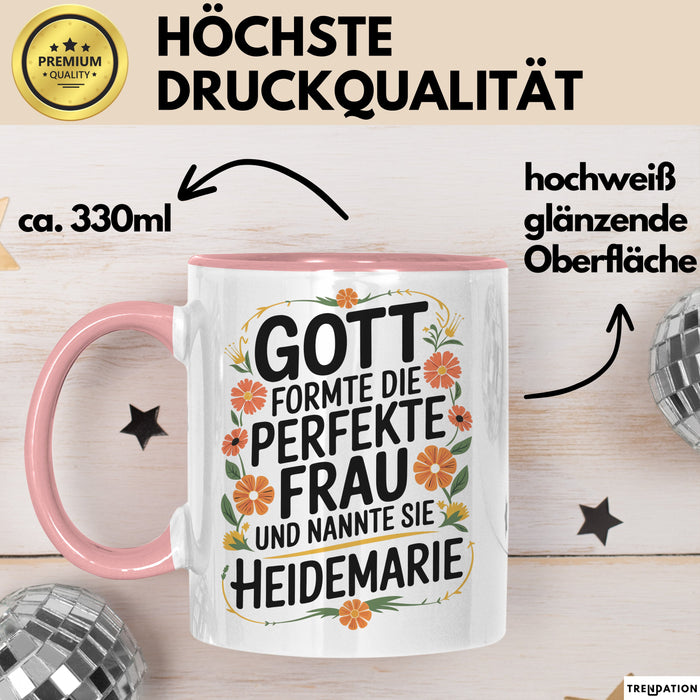 Heidemarie Tasse Geschenk Gott Formte Die Perfekte Frau Heidemarie Geschenkidee