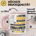 Fußballspieler Geschenk Tasse Lustiger Spruch Erheben Sie Sich Der Fußballspieler Betritt den Raum Rosa Trendation