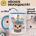 Bubble Liebhaber Tasse Geschenkidee für Boba Fan Blau Trendation