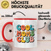 Mama Muttertag Tasse Becher Geschenk Lustige Geschenkidee Spruch Cooler Moms Club Rot Trendation