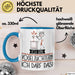 Geschenk für Vogelzüchterin Tasse Lustige Geschenkidee Geburtstag Ich Bin Vogelzüchterin Ich Darf Das Blau Trendation