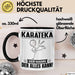 Karateka Tasse Geschenk für Karateka Der Mann Der Alles Kann Geschenkidee zum Geburtstag Schwarz Trendation