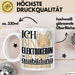 Elektrikerin Ausbildung Start Geschenk Tasse Ich Bin Elektrikerin In Der Ausbildung Ich Darf Das Kaffee-Becher Geschenkidee Weiß Trendation