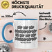 Rave House Musik Festival Party Tasse Geschenk Lustige Geschenkidee Spruch Blau Trendation