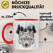 Wolf Tasse Geschenk Realistisch Berglandschaft Vollmond Geschenkidee Rot Trendation