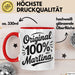Martina Tasse Geschenk Original 100% Martina Geschenkidee Geburtstag Rot Trendation
