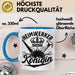 Heimwerker Geschenk Tassen Partner-Tassen Kaffee-Becher Heimwerker Königin Frauen Blau Trendation