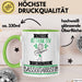 Bassgitarristin Tasse Geschenk Becher Stark Attraktiv Furchtlos Bassgitarristin Lustige Geschenkidee Grün Trendation
