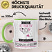 Squash-Spielerin Tasse Geschenk Becher Stark Attraktiv Furchtlos Squash-Spielerin Lustige Geschenkidee Grün Trendation