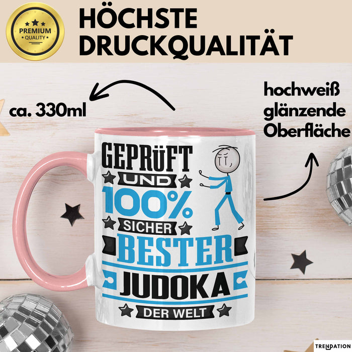 Judoka Geschenk Lustiger Spruch für Judoka Geschenkidee Bester Judoka Der Welt Rosa Trendation