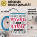 Mama und Oma Tasse Geschenk Muttertag Lustiger Spruch Rocke Beide Blau Trendation