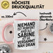 Sabine Tasse Geschenk Niemand Ist Perfekt Sabine Verdammt Nah Dran Geschenkidee Rosa Trendation