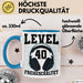 40. Geburtstag Geschenk Männer Gamer Tasse Geschenk 40Er Geburtstag Blau Trendation
