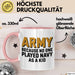 Armeesoldat Streitkräfte Tasse Geschenk Lustige Geschenkidee Spruch Armee Weil Als Kind Niemand Navy Gespielt Hat Rosa Trendation