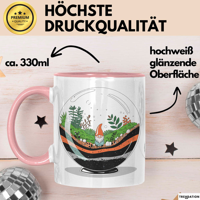 Terrarium Bauer Tasse Geschenk Lustige Geschenkidee Spruch Für Mini Welt Erschaffer Rosa Trendation