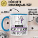 Künstlerin Tasse Geschenk Ich Bin Künstlerin Und Du So Geschenkidee Lustiger Spruch Becher Blau Trendation