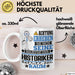 Historiker Geschenk Tasse Lustiger Spruch Erheben Sie Sich Der Historiker Betritt den Raum Weiß Trendation