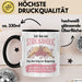 Stricken Tasse Geschenk Strickaholic Auf Dem Weg Zur Besserung Geschenkidee Hobby Schwarz Trendation