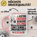 Geländewagenfahrer Geschenk Tasse Lustiger Spruch Erheben Sie Sich Der Geländewagenfahrer Betritt den Raum Rosa Trendation