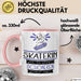 Skaterin Weil Es Keinen Schöneren Beruf Gibt Tasse Geschenk für Eine Skaterin Lustig Rosa Trendation