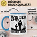 Vater Sohn Tasse Geschenk Lustige Geschenkidee Spruch Motorrad-Fahrer Blau Trendation