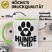 Hundemama Tasse Geschenk Hunde-Mutti Geschenkidee Hundeliebhaberin Kaffee-Becher Grün Trendation