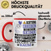 RhythmischeGymnastin Geschenk Tasse Lustiger Spruch Erheben Sie Sich Der RhythmischeGymnastin Betritt den Raum Rot Trendation