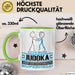 Judoka Geschenk Tasse Ich Bin Judoka Aber Sag Doch Einfach Superheld Lustige Geschenkdiee für Judoka Kaffee-Becher Grün Trendation