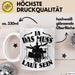 Schlagzeug-Spieler Geschenk Drummer Tasse Geschenkidee Spruch Ja Das Muss So Laut Schlagzeuger Weiß Trendation