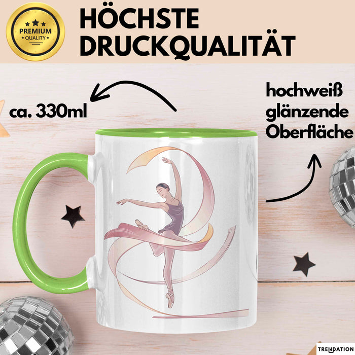 Tänzer Tasse Geschenk Lustige Geschenkidee Spruch Für Tanz Liebhaber Grün Trendation