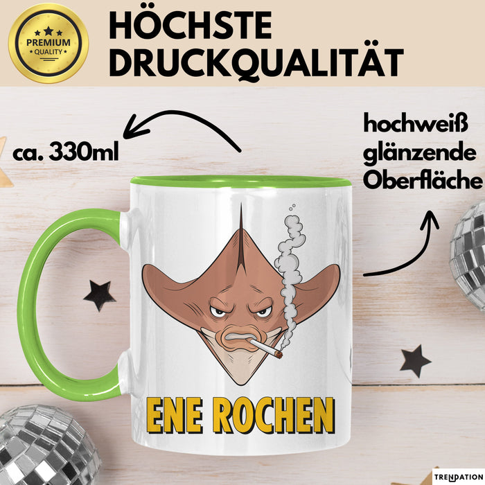Rochen Humor Tasse Geschenk Ene Rochen Geschenkidee Geburtstag Angler