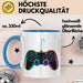 Gamer Gaming Liebhaber Tasse Geschenk Lustige Geschenkidee Spruch Game Controller Blau Trendation
