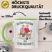 Krankenschwester Pflege Betreuung Tasse Geschenk Lustige Geschenkidee Spruch Altenpflegerin Aus Leidenschaft Grün Trendation