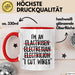 Elektriker Tasse Geschenk Im An Electrician I Cut Wires Geschenkidee Beruf Rot Trendation