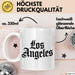 Los Angeles LA Kalifornien USA Tasse Geschenk Lustige Geschenkidee Spruch Weiß Trendation