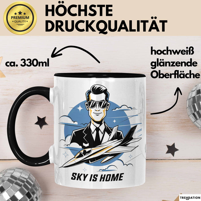 Pilot Tasse Geschenk Lustige Geschenkidee Spruch Für Luftfahrt Liebhaber Trendation
