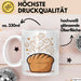 Brotbäcker Tasse Geschenkidee für Teigknet Fan Weiß Trendation