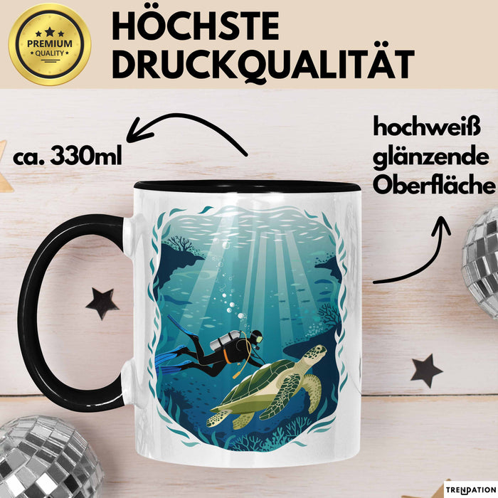 Taucher Tasse Geschenkidee für Tauch Enthusiasten Trendation