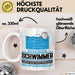 Schwimmer Geschenk Tasse Ich Bin Schwimmer Aber Sag Doch Einfach Superheld Lustige Geschenkdiee für Schwimmer Kaffee-Becher Weiß Trendation