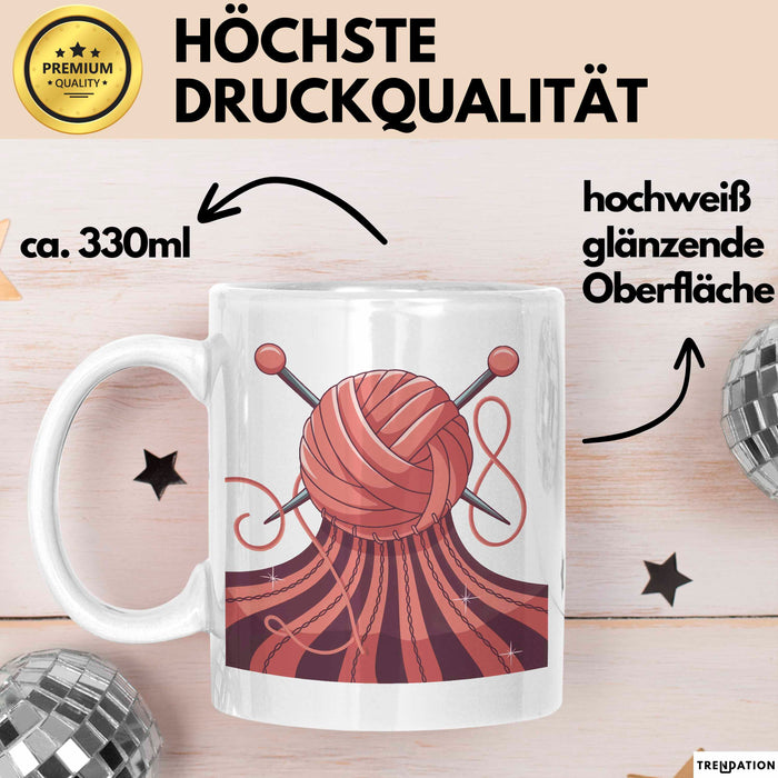 Stricker Tasse Geschenk Lustige Geschenkidee Spruch Für Garn Liebhaber Weiß Trendation
