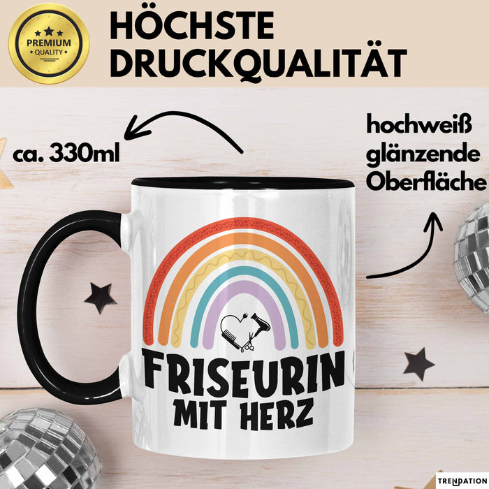 Friseurin Tasse Geschenk Friseurin Mit Herz Frisörin Geschenkidee Trendation
