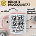 Sohn Tasse Geschenk Glueck Ist Einen Sohn Wie Dich Geschenkidee Mama Papa Rosa Trendation