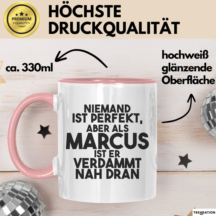 Marcus Tasse Niemand Ist Perfekt, Aber Als Marcus Ist Er Verdammt Nah Dran Rosa Trendation