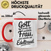 Edeltraud Tasse Geschenk Gott Formte Die Perfekte Frau Edeltraud Geschenkidee Rot Trendation
