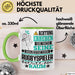 Rugbyspieler Geschenk Tasse Lustiger Spruch Erheben Sie Sich Der Rugbyspieler Betritt den Raum Grün Trendation