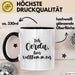 Gerda Tasse Ich Gerda, Bin Vollkommen Geschenk Schwarz Trendation