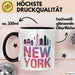 New York City USA Tasse Geschenk Lustige Geschenkidee Spruch Schwarz Trendation